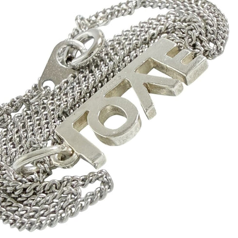 Pendant Necklace Metal and Sterling Silver