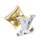 Idylle Blossom Stud Earrings 18K White Gold and 18K Yellow Gold 18K White Gold and 18K Yellow Gold