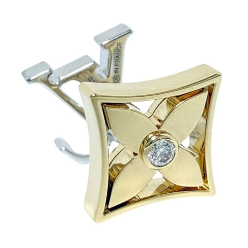 Idylle Blossom Stud Earrings 18K White Gold and 18K Yellow Gold 18K White Gold and 18K Yellow Gold