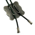 Pendant Necklace Leather and Sterling Silver