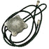Pendant Necklace Leather and Sterling Silver