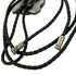 Pendant Necklace Leather and Sterling Silver
