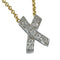 Pendant Necklace Platinum and 18K Yellow Gold