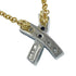 Pendant Necklace Platinum and 18K Yellow Gold