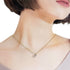 Pendant Necklace Platinum and 18K Yellow Gold