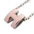 Pop H Pendant Necklace Silver-Tone Metal