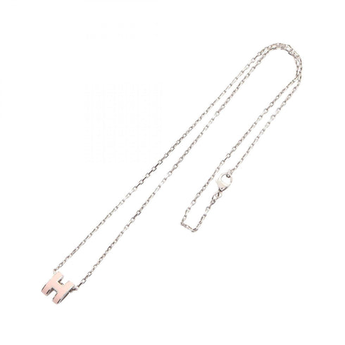 Pop H Pendant Necklace Silver-Tone Metal