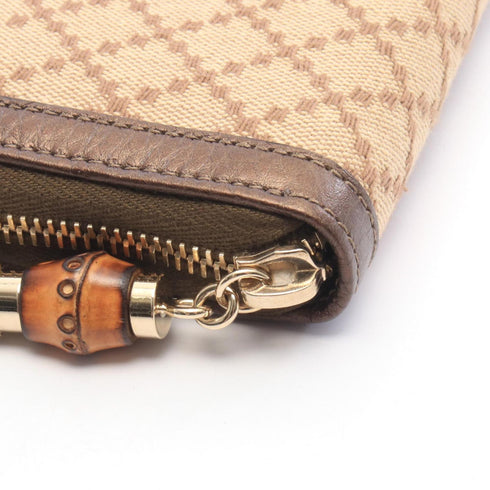 Zip Around Wallet GG Coated Canvas Long