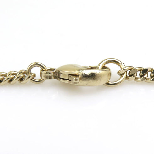 Pendant Necklace Metal Gold and Pink