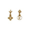 Earrings Gold-Tone Metal