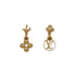 Earrings Gold-Tone Metal