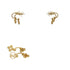 Earrings Gold-Tone Metal
