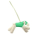 Charm Agneau Milo and Leather Vert Handbag Charm