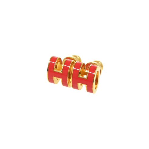 Pop H Earrings Gold-Tone Metal