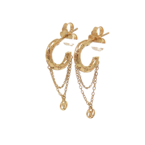 Earrings Hoop Gold-Tone Metal