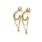 Earrings Hoop Gold-Tone Metal