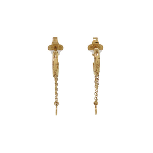 Earrings Hoop Gold-Tone Metal