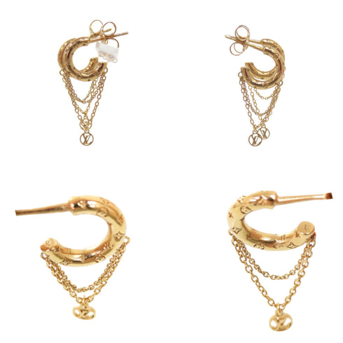 Earrings Hoop Gold-Tone Metal