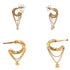 Earrings Hoop Gold-Tone Metal