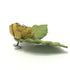 Brooch Leather Green and Yellow