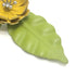 Brooch Leather Green and Yellow