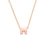 Pop H Pendant Necklace Gold-Tone Metal