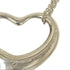 Open Heart Pendant Necklace Sterling Silver 23mm