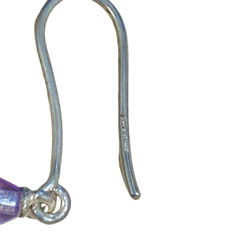 Earrings Crystal Sterling Silver
