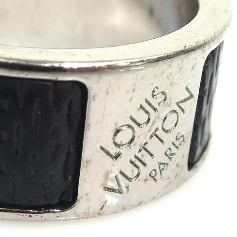 Ring Metal Black Damier Canvas