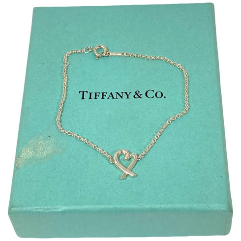 Loving Heart Chain Bracelet Sterling Silver