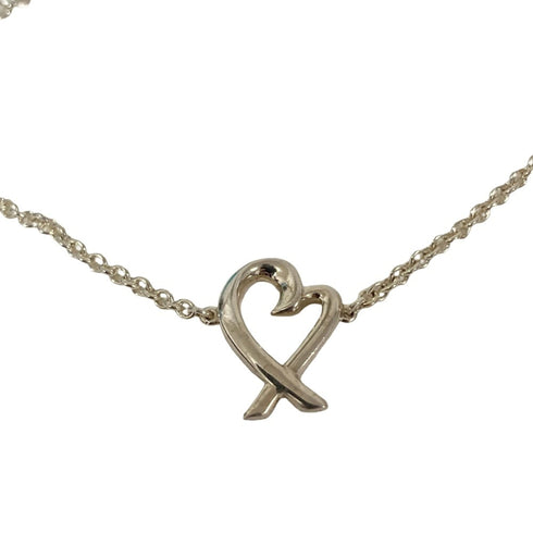 Loving Heart Chain Bracelet Sterling Silver