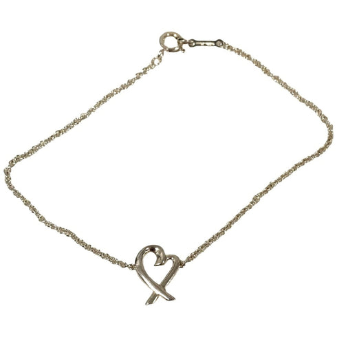 Loving Heart Chain Bracelet Sterling Silver
