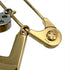 Safety Pin Motif Brooch Gold and Silver Metal