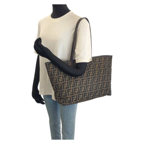 Roll Tote Zucca Coated Canvas Large
