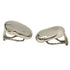 Bean Earrings Sterling Silver 20mm Sterling Silver