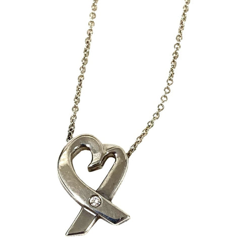 Loving Heart Pendant Necklace Sterling Silver