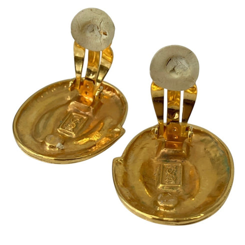 Earrings Gold-Tone Metal