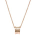 B.Zero1 Pendant Necklace 18K Rose Gold