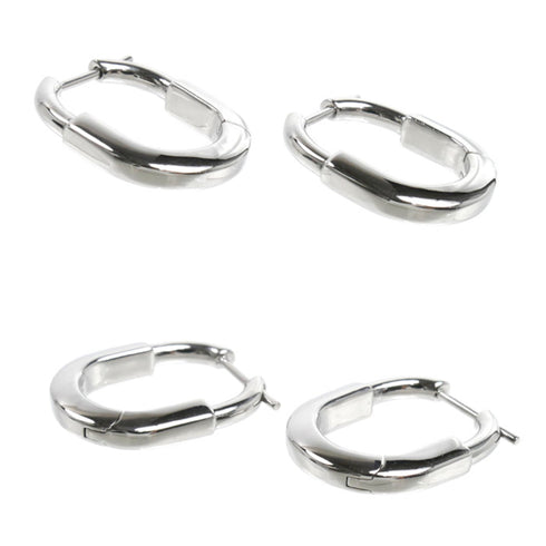 Earrings 18K White Gold