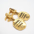 CC Logo Clip-On Earrings Metal Gold-Tone Metal