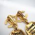 CC Logo Clip-On Earrings Metal Gold-Tone Metal