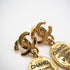CC Logo Clip-On Earrings Metal Gold-Tone Metal