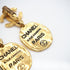 CC Logo Clip-On Earrings Metal Gold-Tone Metal