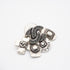 CC Logo Earrings Silver-Tone Metal Silver-Tone Metal
