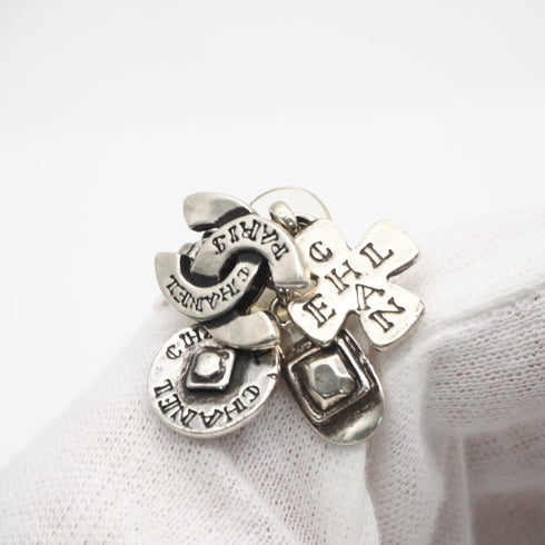CC Logo Earrings Silver-Tone Metal Silver-Tone Metal