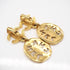 CC Logo Clip-On Earrings Metal Gold-Tone Metal