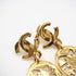 CC Logo Clip-On Earrings Metal Gold-Tone Metal