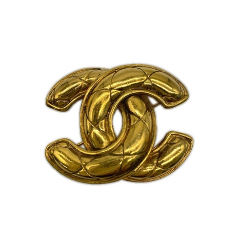 CC Logo Brooch Metal