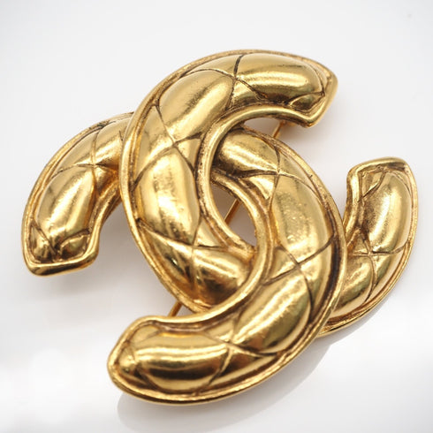 CC Logo Brooch Metal
