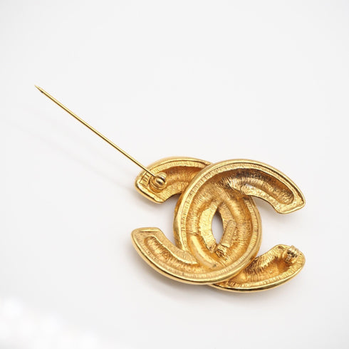 CC Logo Brooch Metal